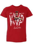 Patrick Mahomes Kansas City Chiefs Toddler Red 2X MVP Short Sleeve Player T Shirt
