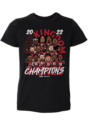 Patrick Mahomes Kansas City Chiefs Toddler Black Champions Short Sleeve Player T Shirt