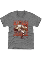 Joe Burrow Cincinnati Bengals Youth Grey Kings of the Jungle Player Tee