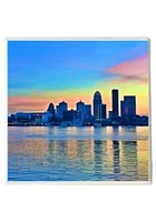 Louisville 4.25 in x 4.25 in Design Coaster - Blue