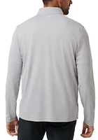 Travis Mathew Cincinnati Reds Mens Grey Time to Tailgate Long Sleeve Qtr Zip Pullover