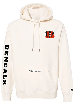 Greyson Cincinnati Bengals Mens White Fireside Custom Long Sleeve Hoodie