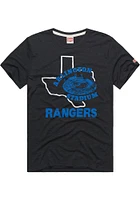 Homage Texas Rangers Black Arlington Stadium Short Sleeve Fashion T Shirt