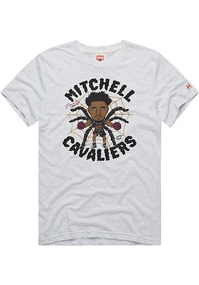 Donovan Mitchell Cleveland Cavaliers White SPIDA Short Sleeve Fashion Player T Shirt