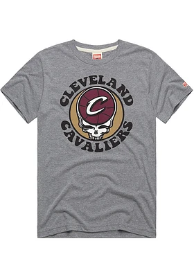 Homage Cleveland Cavaliers White GRATEFUL DEAD Short Sleeve Fashion T Shirt