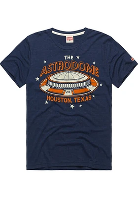 Homage Houston Astros Navy Blue The Astrodome Short Sleeve Fashion T Shirt