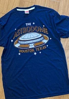 Homage Houston Astros Navy Blue The Astrodome Short Sleeve Fashion T Shirt