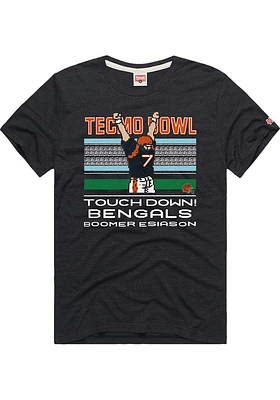 Boomer Esiason Cincinnati Bengals Black TECMO Bowl Short Sleeve Fashion Player T Shirt