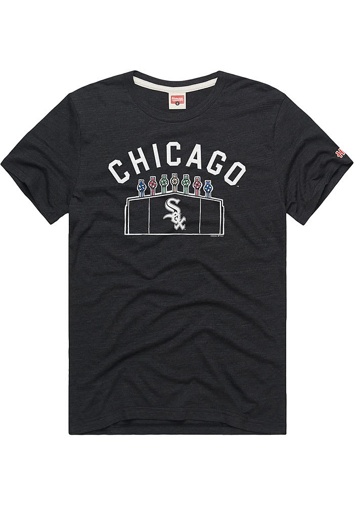 Homage Chicago White Sox Black Scoreboard Short Sleeve Fashion T Shirt