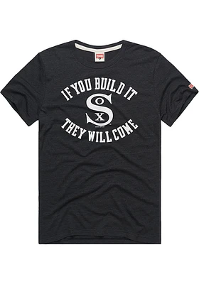 Homage Chicago White Sox Black If You Build It Short Sleeve Fashion T Shirt