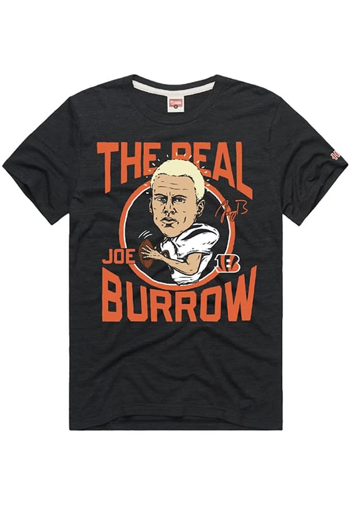 Joe Burrow Cincinnati Bengals  The Real Short Sleeve Fashion Player T Shirt