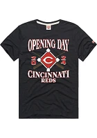 Homage Cincinnati Reds Charcoal Opening Day Short Sleeve Fashion T Shirt