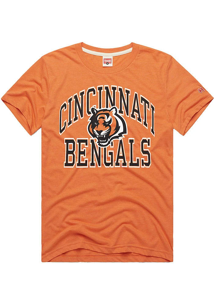 Homage Cincinnati Bengals Orange Heart And Soul Short Sleeve Fashion T Shirt