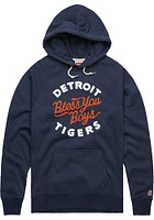 Homage Detroit Tigers Mens Navy Blue Bless You Boys Fashion Hood