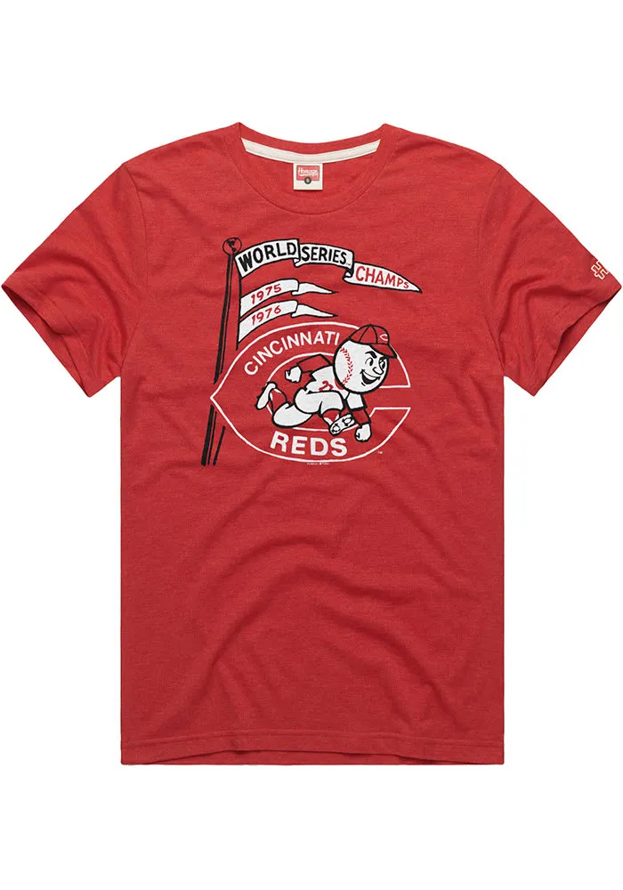 Homage Cincinnati Reds Red World Series Short Sleeve Fashion T Shirt