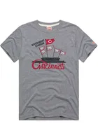 Homage Cincinnati Reds Grey Riverfront Stadium Short Sleeve Fashion T Shirt