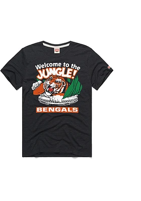 Homage Cincinnati Bengals Black Welcome To The Jungle Short Sleeve Fashion T Shirt