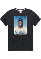 Bo Jackson Kansas City Royals Black Player Picture Short Sleeve Fashion T Shirt