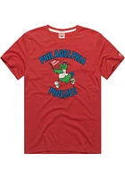 Phillie Phanatic  Philadelphia Phillies Red Homage Arch Name Fanatic Short Sleeve Fashion T Shirt