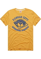 Homage Kansas City Royals Gold Municipal Stadium Short Sleeve Fashion T Shirt