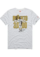 Roberto Clemente Pittsburgh Pirates Grey 3000 Short Sleeve Fashion Player T Shirt