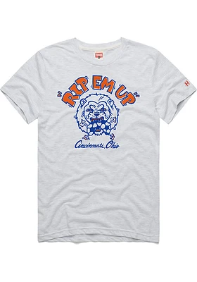 Homage FC Cincinnati Grey Rip Em Up Short Sleeve Fashion T Shirt