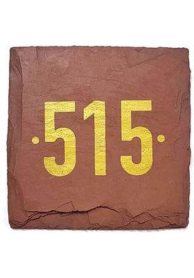 Ames Digits 4 X 4 X 1/4 Coaster - Red