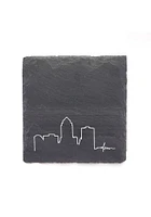Des Moines 4in X 4in Coaster - Grey