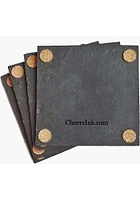 Des Moines 4 in X 4 in Coaster - Grey