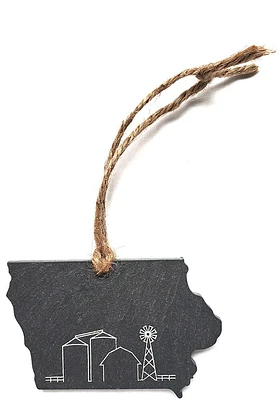 Iowa 2.5 in x 3.75 in Ornament