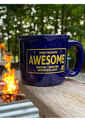 Michigan 15 oz. Ceramic Mug - Blue