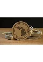 Michigan 3.5 Diameter Coaster - Brown