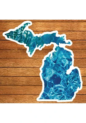 Michigan 5x5 Stickers - Blue