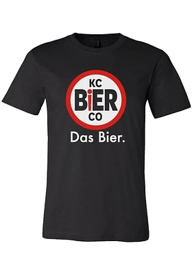 Kansas City Black KC Bier Co Logo Short Sleeve T Shirt