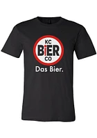 Kansas City Black KC Bier Co Logo Short Sleeve T Shirt