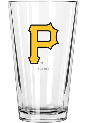 Pittsburgh Pirates 17oz Logo Pint Glass - Black