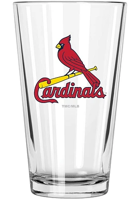 St Louis Cardinals 17oz Logo Pint Glass - Red