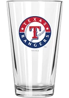 Texas Rangers 17oz Logo Pint Glass - Blue