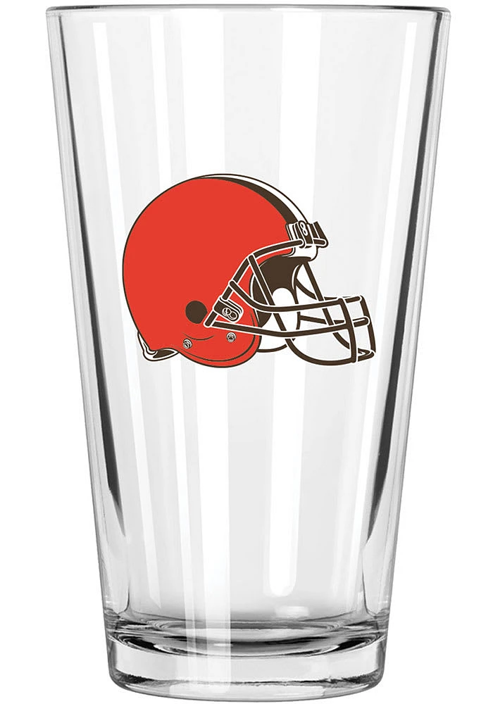 Cleveland Browns 17oz Logo Pint Glass - Brown