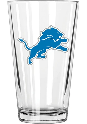 Detroit Lions 17oz Logo Pint Glass - Blue