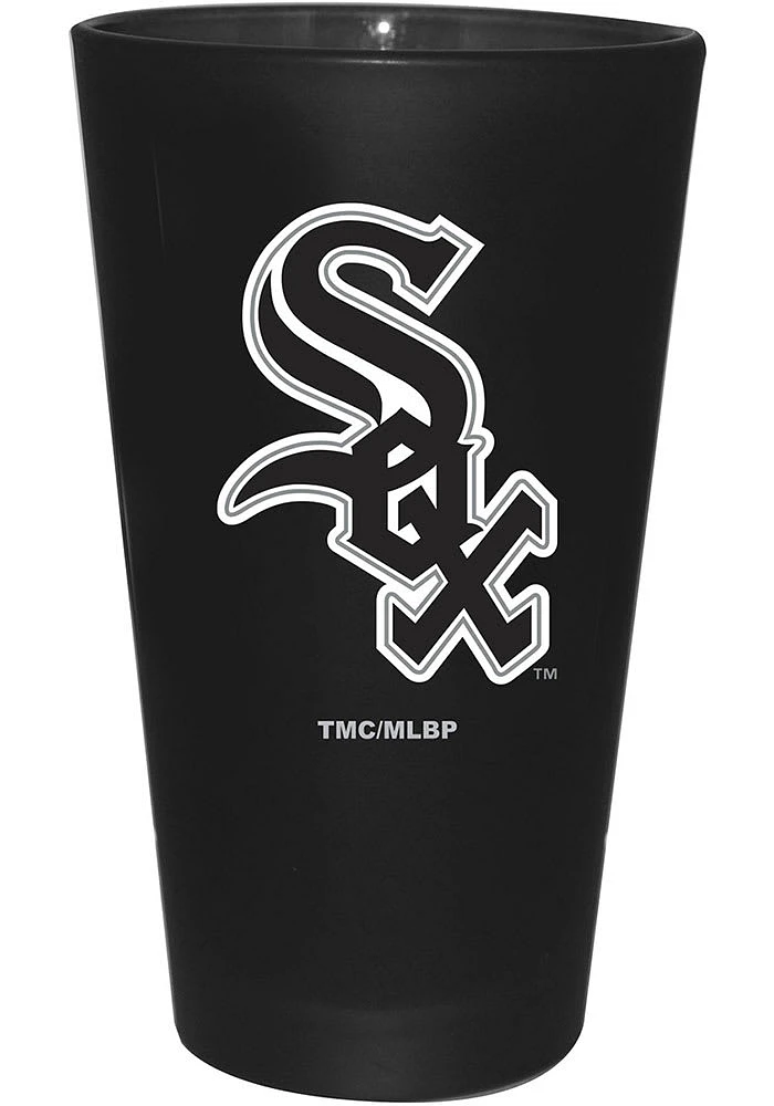 Chicago White Sox Frosted Team Pint Glass - Black