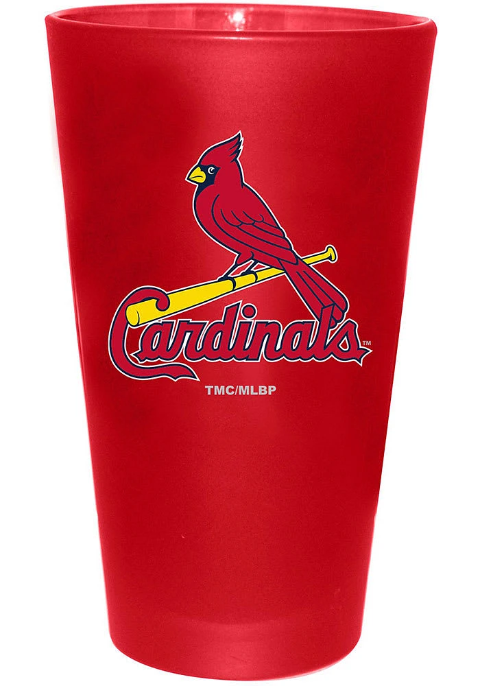 St Louis Cardinals Frosted Team Pint Glass - Red