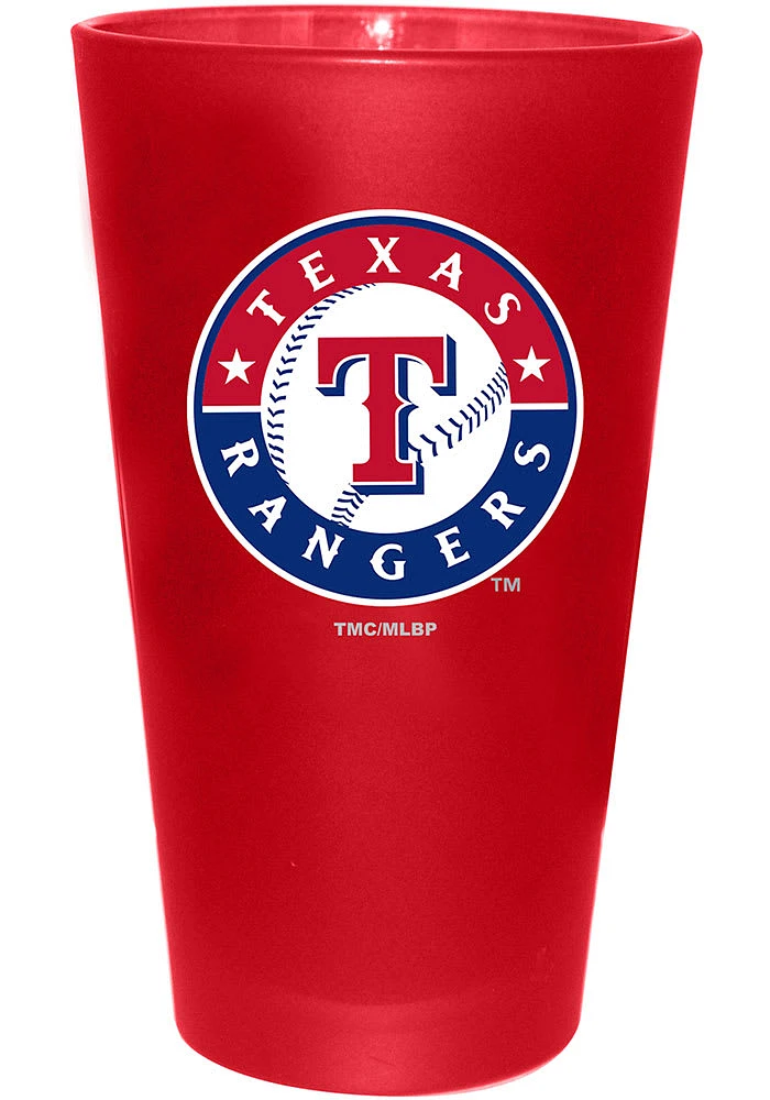 Texas Rangers Frosted Team Pint Glass - Red