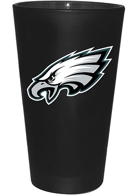 Philadelphia Eagles Frosted Team Pint Glass - Black