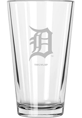 Detroit Tigers Etched Pint Glass - Blue