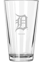 Detroit Tigers Etched Pint Glass - Blue