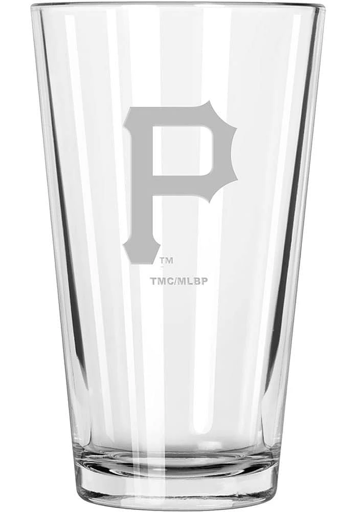 Pittsburgh Pirates Etched Pint Glass - Black