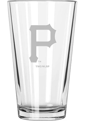 Pittsburgh Pirates Etched Pint Glass - Black