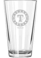 Texas Rangers Etched Pint Glass - Red