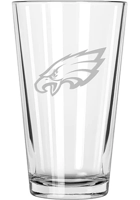 Philadelphia Eagles Etched Pint Glass - White